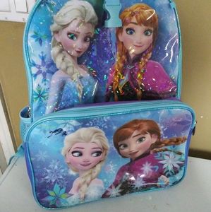 Frozen backpack and lunch box